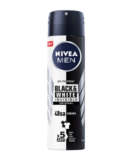 Nivea Erkek İnvisible Black&White Deodorant 150 ml