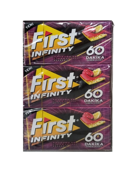 First 60 Dakika Sakız 27 gr x 12'li Paket Ahududu Limon