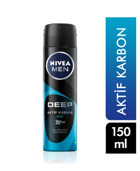 Nivea Deodorant 150 ml Erkek Deep Beat Aktif Karbon