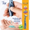 TRIP TIRAŞ BICAĞI-TRIP SHAVE CLUB-TIRAŞ-RAZOR-BLADE -SELF-GEL -KENDINDEN JELLI