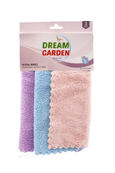 DREAM GARDEN ULTRA EMİCİ MİKROFİBER BEZ 3'LÜ