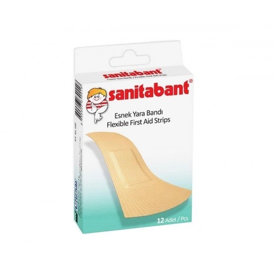 Sanitabant 680 Esnek Yarabandı  19Mm*72Mm 12 Adet