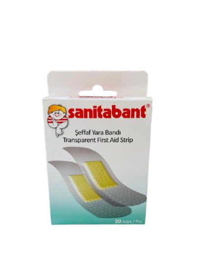 Sanitabant 610 Şeffaf Yarabandı 19Mm*72Mm 20 Adet