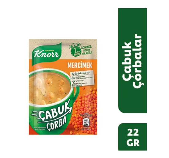 KNORR ÇABUK ÇORBA MERCİMEK (22 GR)