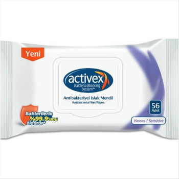 Activex Antibakteriyel Islak Mendil 50 Yaprak Hassas