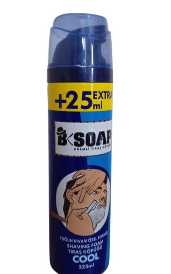 B Soap Kremli Tıraş Köpüğü Cool 225ml