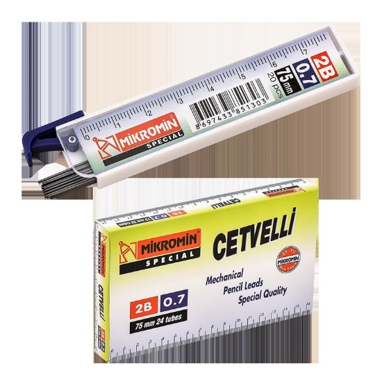 Mikro 24'lü Paket  Cetvelli Kalem Ucu 0.7 mm