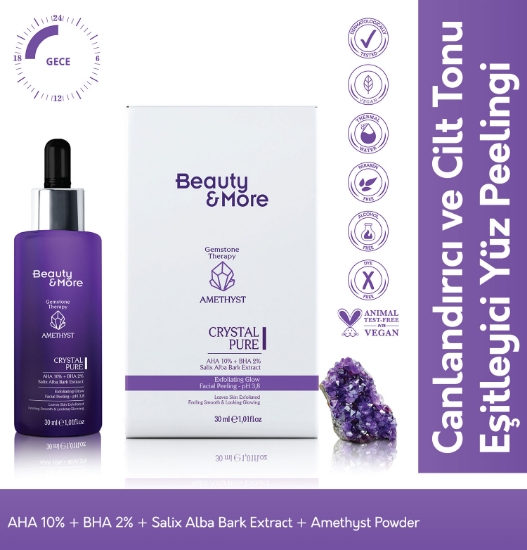 Beauty&More Ametist Crystal Pure Canlandırıcı ve Cilt Tonu Eşitle