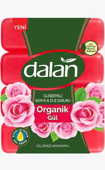 Dalan Sabun Gliserinli 4 X 600 g ORGANİK GÜL