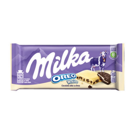 Milka Beyaz Oreolu Çikolata 100 Gr