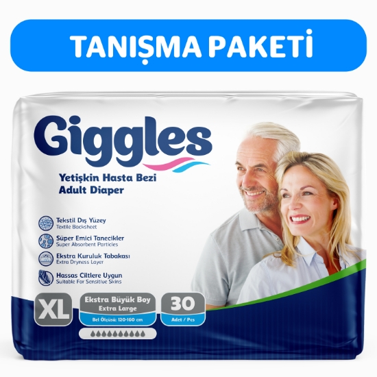 GİGGLES HASTA BEZİ X-LARGE 30'LU (120x160cm)