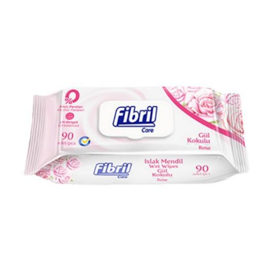 Fibril Islak Havlu 90Lı Gül