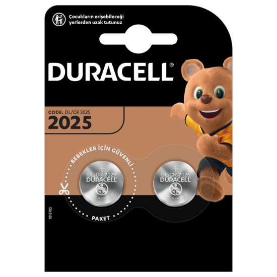 DURACELL CR2025 LITHIUM 3V PİL 2Lİ