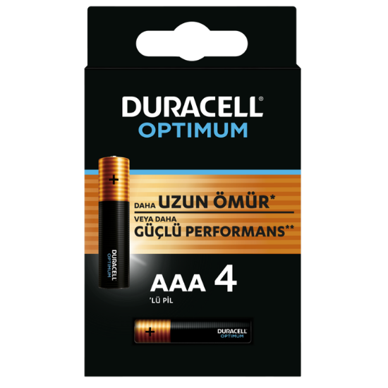 DURACELL OPTIMUM AAA İNCE PİL 4LÜ