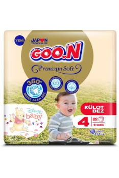 Goo.n Premium Soft 4 Numara Süper Yumuşak Külot Bebek Bezi - 20 Adet