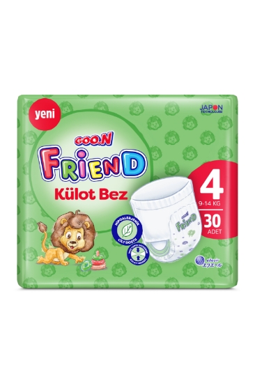 Goo.n Friend 4 Numara Külot Bebek Bezi - Cilt Dostu - 30 Adet