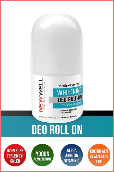 New Well Tüy Çıkışını Geciktirici Ter Önleyici Beyazlatıcı Roll-On 50 ml