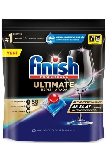 Finish Ultimate 58 Kapsül Bulaşık Makinası Deterjanı