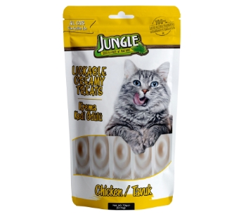 Jungle 14 Gr *5'Li Krema Kedi Ödül Maması Tavuklu  Jngc-001