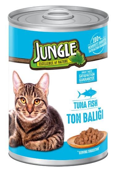 Jungle 400 Gr Konserve Kedi Maması Ton Balıklı  Jngk-004