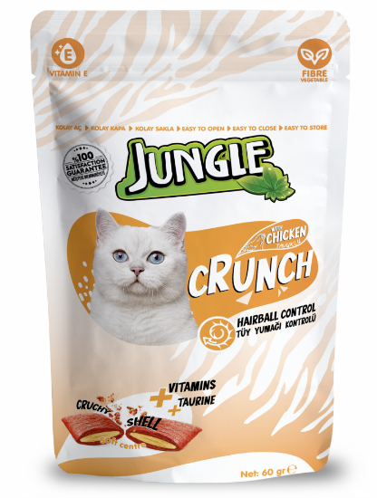 Jungle 60 Gr Crunch Kedi Ödül Maması Tüy Yumağı Kontrolü Jngr-002