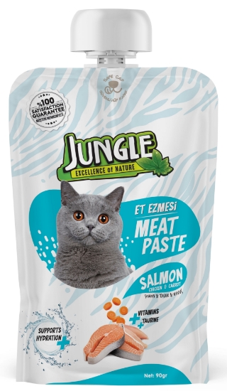 Jungle 90 Gr Et Ezmesi Kedi Taze Somonlu & Tavuklu Jngc-012