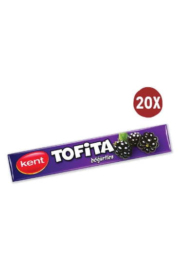 Kent Stick Şeker Böğürtlen 47gr 20'li Paket