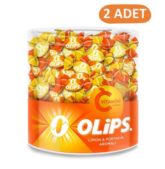 Olips C Vitaminli Limon Portakal Aromalı 462 gr Kavanoz Şeker - 2