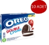 Oreo Duble Vanilya Aromalı Dolgulu Kakaolu Bisküvi 170 GR - 10  Paket