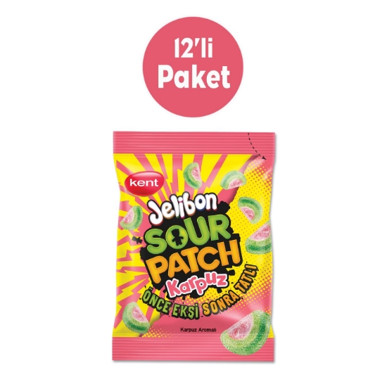 JELİBON SOURPATCH KARPUZ 80 GR - 12 Paket