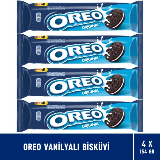 Oreo Original Bisküvi 154gr - 4 Adet