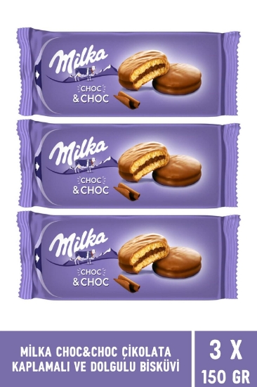 Milka Sütlü Çikolata Kaplamalı Kakaolu Kek 150 gr - 3 Adet