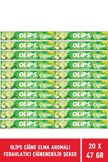 OLİPS ÇİĞNE ELMA 47 G - 20 Adet