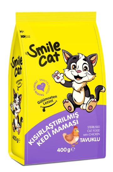 Smile 400 Gr Kedi Maması Yetişkin Kısır Tavuklu Sml-002