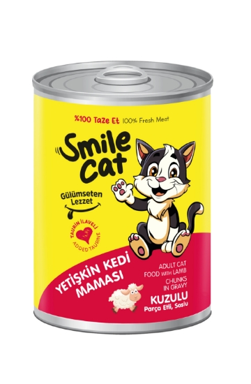 Smile 400 Gr Konserve Kedi Maması Kuzulu  Sml-020