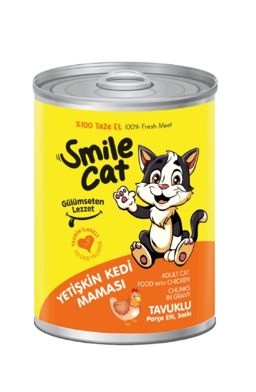 Smile 400 Gr Konserve Kedi Maması Tavuklu  Sml-030