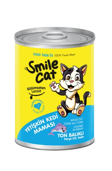 Smile 400 Gr Konserve Kedi Maması Ton Balıklı  Sml-031