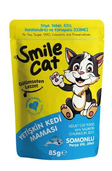 Smile 85 Gr Pouch Kedi Maması Yetişin Somonlu  Sml-014