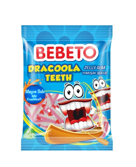 Bebeto Dracoola Teeth Şekerleme 70 Gr