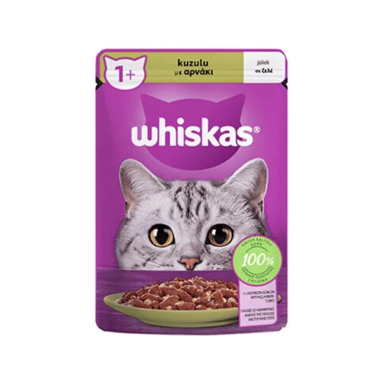 Whiskas Kedi Maması 85 gr Pouch Kuzulu