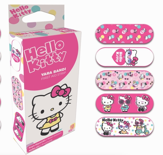 Hello Kitty Lisanslı Yarabandı 10'lu