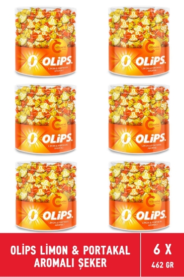 Olips Limon & Portakal & Greyfurt Aromalı C Vitaminli Bayram Şekeri 462 GR X 6 Adet