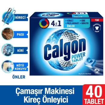 Calgon Çamaşır Makinesi Kireç Önleyici 40 Tablet