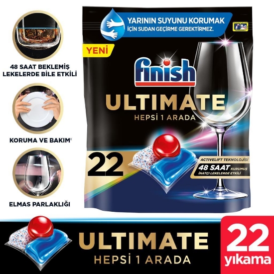 Finish Ultimate 22 Kapsül Bulaşık Makinesi Deterjanı