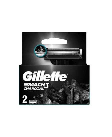 Gillette Mach3 Charcoal Tıraş Bıçağı 2'li Yedek