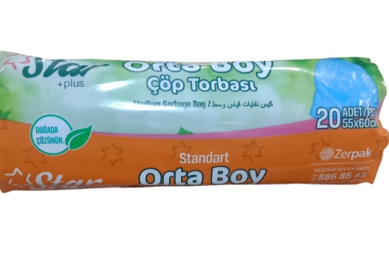 STAR ÇÖP TORBASI 20'Lİ (ORTA BOY)