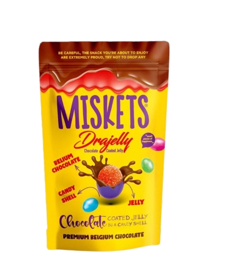 Miskets Çikolata Kaplı Renkli Jelly 120 gr