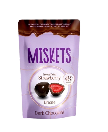 Miskets Freeze Drıed Strawberry Bitter Çikolata 80 gr