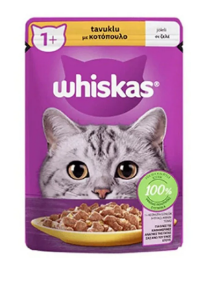 whiskas, kedi maması,85 gr, tavuklu, tavuklu kedi maması, whiskas kedi maması