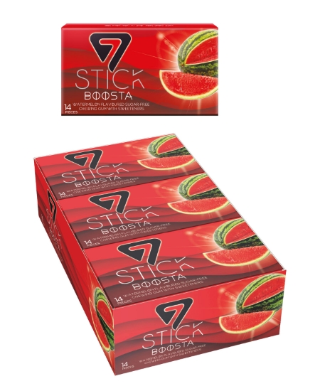 7 STICK Karpuz Aromalı Şekersiz Sakız 29 gr X 12'li Paket